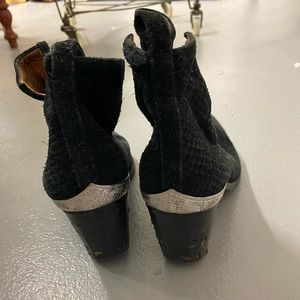 Very worn Jeffrey Campbell heeled boots